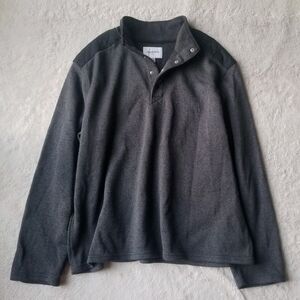 Goodfellow Sweater Men's XXL Grey Swiss Army Pullover Jacket Gray Sweatshirt